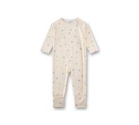 Sanetta Schlafoverall mit Klappfuß Punkte 86 beige/bunt