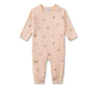 Sanetta Baby-Strampler beige Schnecken | Praktischer und bequemer Strampler aus Bio-Baumwolle für Mädchen. Baby Overall