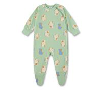 Sanetta Baby-Strampler grün AFFE | Praktischer und bequemer Strampler aus Bio-Baumwolle für Jungen. Baby Overall