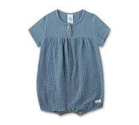 Sanetta - Newborn Unisex Overall Short Musseline - Overall, Gr. 68, blau/grau (BlueFog)