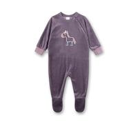 Sanetta Strampler/Overall lila – aus Nicki, Esel-Motiv, für Mädchen – Gr. 062