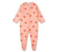 Sanetta Baby-Strampler orange Kugelfisch | Praktischer und bequemer Strampler aus Bio-Baumwolle für Mädchen. Baby Overall