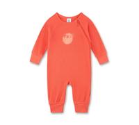 Sanetta Mädchen-Overall orange | Praktischer und bequemer Strampler aus Viskose-Baumwoll-Mix für Mädchen. Baby Overall