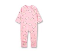 Sanetta Baby-Strampler rosa Esel | Praktischer und bequemer Strampler aus Bio-Baumwolle für Mädchen.