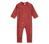 Sanetta Baby-Strampler rot Biber | Praktischer und bequemer Strampler aus Bio-Baumwolle für Jungen. Baby Overall