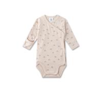 Sanetta Baby-Wickelbody beige | Nachhaltiger und süßer Unisex-Wickelbody aus Bio-Baumwolle. Baby Wickelbody 062