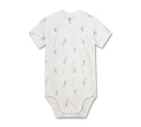 Sanetta Baby-Wickelbody kurzarm off-white Hase | Bio-Baumwolle, GOTS-zertifiziert, hautfreundlich.