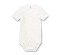 Sanetta Baby-Wickelbody kurzarm weiß Dots | Nachhaltiger und süßer Wickelbody für Mädchen aus Bio-Baumwolle. Baby Wickelbody