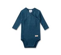 Sanetta Wickelbody Wolle/Seide stahlblau - Mädchen,Junge - Gr. Newborn (0 - 6 Monate)