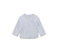 Sanetta Baby-Wickelshirt hellblau | Nachhaltiges und süßes Unisex-Wickelshirt für aus Bio-Baumwolle. Baby Wickelshirt