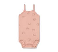 Sanetta Body halbarm Rosa | Hochwertiger und nachhaltiger Body für Mädchen aus Bio-Baumwolle. Ärmelloser Body mit Bienenprint | Inhalt: Baby Body
