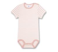 Sanetta Baby-Mädchen Streifen Kurzarm Body, Silver pink, 092