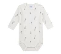Sanetta Body langarm Hasen Luftballons 56 natur/blau