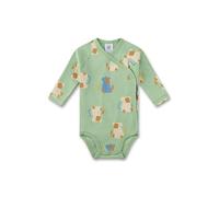 Sanetta Body Wickelbody 1/1 Arm AFFE, jade grün 324626 gr.62