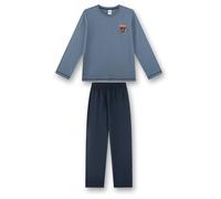 Sanetta - Boy's Cotton Pyjama 1/1 246243 - Alltagsunterwäsche, Gr. 164, grau/blau (FadedBlue)
