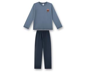 Sanetta - Boy's Cotton Pyjama 1/1 246243 - Alltagsunterwäsche, Gr. 188, grau/blau (FadedBlue)