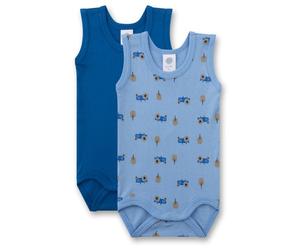 Sanetta - Boy's Doppelpack Body 0/0 - Alltagsunterwäsche, Gr. 104, blau (LilyBlue)