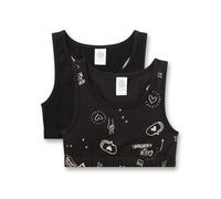 Sanetta Bustier Doppelpack Graffiti - 176 / super black