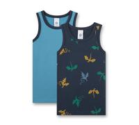 Sanetta 2er-Pack Unterhemden Drache 128 marine/türkis single_jersey