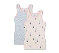 Sanetta Mädchen-Unterhemd (Doppelpack) Rosa | Hochwertiges und nachhaltiges Unterhemd für Mädchen aus Bio-Baumwolle. Inhalt: 2er Set Unterwäsche für Mädchen