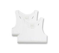 Sanetta Mädchen-Bustier (Doppelpack) Weiß | Bequemes und angenehmes Bustier für Mädchen aus einem Baumwoll-Mix. Inhalt: 2er Set Unterwäsche für Mädchen 164