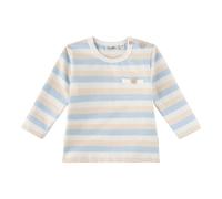 Sanetta Fiftyseven Shirt langarm Ringel Struktur 68 natur/beige/hellblau