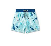 Sanetta Jungen-Badeshorts blau Haifisch | Bequeme und schnell trocknende Badehose aus recyceltem Polyester für Jungen. Bademode für Kinder