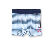 Sanetta Jungen Boxershort, gestreift 332076, Gr. 140, Blau (10)