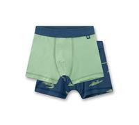Sanetta - Kid's Doppelpack Shorts 337250 - Unterhose, Gr. 140, grün (TrueBlue)