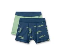 Sanetta - Kid's Doppelpack Shorts 337250 - Unterhose, Gr. 104, grün (TrueBlue)