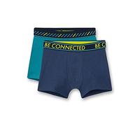 Sanetta Jungen Doppelpack Hipshort Cosmos Jungen-Hipshorts praktischen Doppelpack in Dunkelblau und Türkis mit modischen Neon-Highlights.
