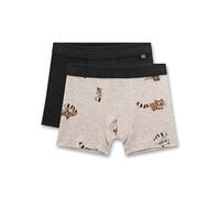 Sanetta Jungen-Hipshorts (Doppelpack) blau & beige Waschbär | Hochwertige und nachhaltige Unterhose für Jungen aus Baumwolle.