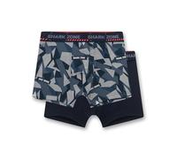Sanetta Jungen-Hipshorts (Doppelpack) blau & grau | Hochwertige und nachhaltige Unterhose für Jungen aus Baumwolle.