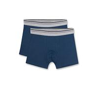 Sanetta Jungen-Hipshorts (Doppelpack) Blau | Hochwertige und nachhaltige Boxer für Jungen aus Bio-Baumwolle. | Inhalt: 2er-Set Unterwäsche für Jungen 128
