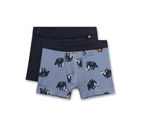 Sanetta Jungen-Hipshorts (Doppelpack) blau Mammut | Hochwertige und nachhaltige Unterhose für Jungen aus Bio-Baumwoll-Mix.