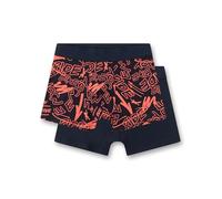 Sanetta Jungen-Hipshorts (Doppelpack) blau & orange | Hochwertige und nachhaltige Unterhose für Jungen aus Baumwolle.