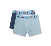 Sanetta Jungen-Hipshorts (Doppelpack) blau Traktor | Hochwertige und nachhaltige Unterhose für Jungen aus Baumwoll-Mix.