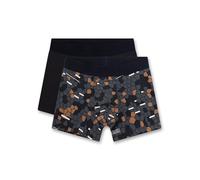 Sanetta Jungen-Hipshorts (Doppelpack) dunkelblau Weltraum | Hochwertige und nachhaltige Unterhose für Jungen aus Baumwoll-Mix.