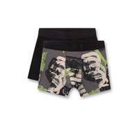 Sanetta Jungen-Hipshorts (Doppelpack) grau & schwarz Motorrad Jungen-Hipshorts grau Baumwolle | 2er Set Teens-Unterhose