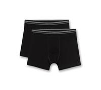 Sanetta Jungen-Hipshorts (Doppelpack) schwarz | Hochwertige und nachhaltige Unterhose für Jungen aus Baumwolle. Inhalt: 2er Set Unterwäsche für Jungen