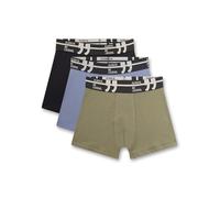Sanetta Jungen-Hipshorts (Dreierpack) dunkelblau, hellblau & olivgrün | Hochwertige und nachhaltige Unterhose für Jungen aus Baumwoll-Mix.