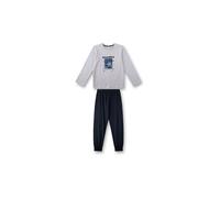 SANETTA Jungen Pyjama 2-teilig Langarmshirt und Hose hellgrau | 140