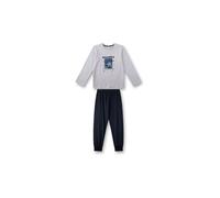 SANETTA Jungen Pyjama 2-teilig Langarmshirt und Hose hellgrau | 164
