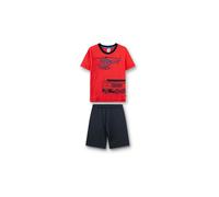 SANETTA Jungen Pyjama 2-teilig T-Shirt und Shorts rot | 104