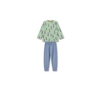Sanetta Jungen-Schlafanzug lang grün | Hochwertiger und bequemer Schlafanzug aus Baumwolle für Jungen. Pyjamaset für Jungen 128