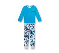 Sanetta Jungen Pyjama Lang Zweiteiliger Schlafanzug, Türkis (türkis 5641), (Herstellergröße:140)