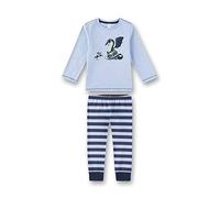 Sanetta Jungen Pyjama Zweiteiliger Schlafanzug, Blau (Oxford Mel 50252), 98 (Herstellergröße: 098)