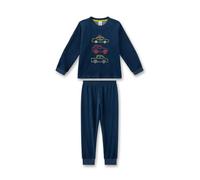 Sanetta Jungen-Schlafanzug Blau aus Frottee | Hochwertiger und bequemer Schlafanzug aus Baumwoll-Frottee für Jungen. Pyjamaset für Jungen 104