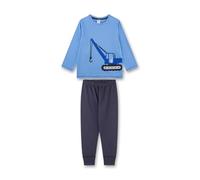 Sanetta Schlafanzug Kid's Pyjama Long 233523 Jungen 100% Baumwolle lang Blau Gr. 128 (Provence)