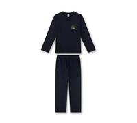 Sanetta Jungen-Schlafanzug lang Blau | Hochwertiger und bequemer Schlafanzug aus Baumwolle für Jungen. Pyjamaset für Jungen 140